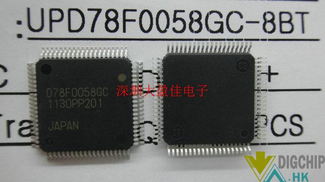 MCU 8-bit 78K 78K0 CISC 60KB Flash 3.3V/5V 80-Pin PQFP