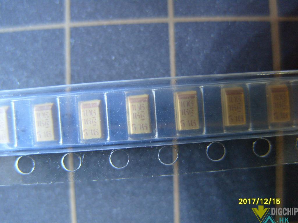 Tantalum, MnO2 Tantalum, T491, 10 uF, 10%, 16 V, 3216, SMD, MnO2, Molded, 3 Ohms, 1.8mm
