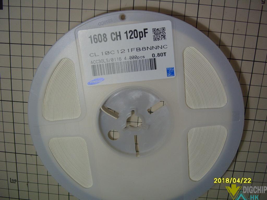 Cap Ceramic 120pF 50V C0G 1% Pad SMD 0603 125°C T/R